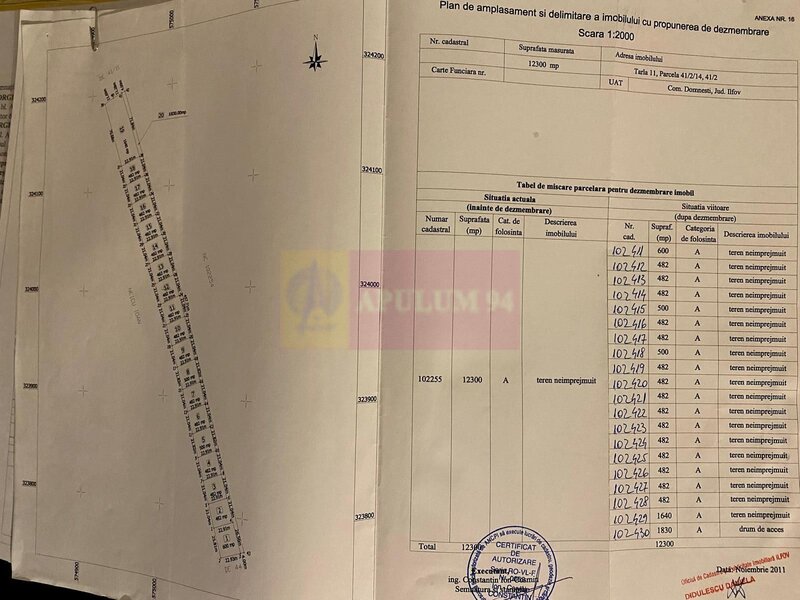 Teren Domnesti 12300 mp